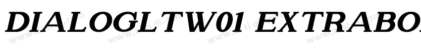 DialogLTW01 ExtraBol字体转换